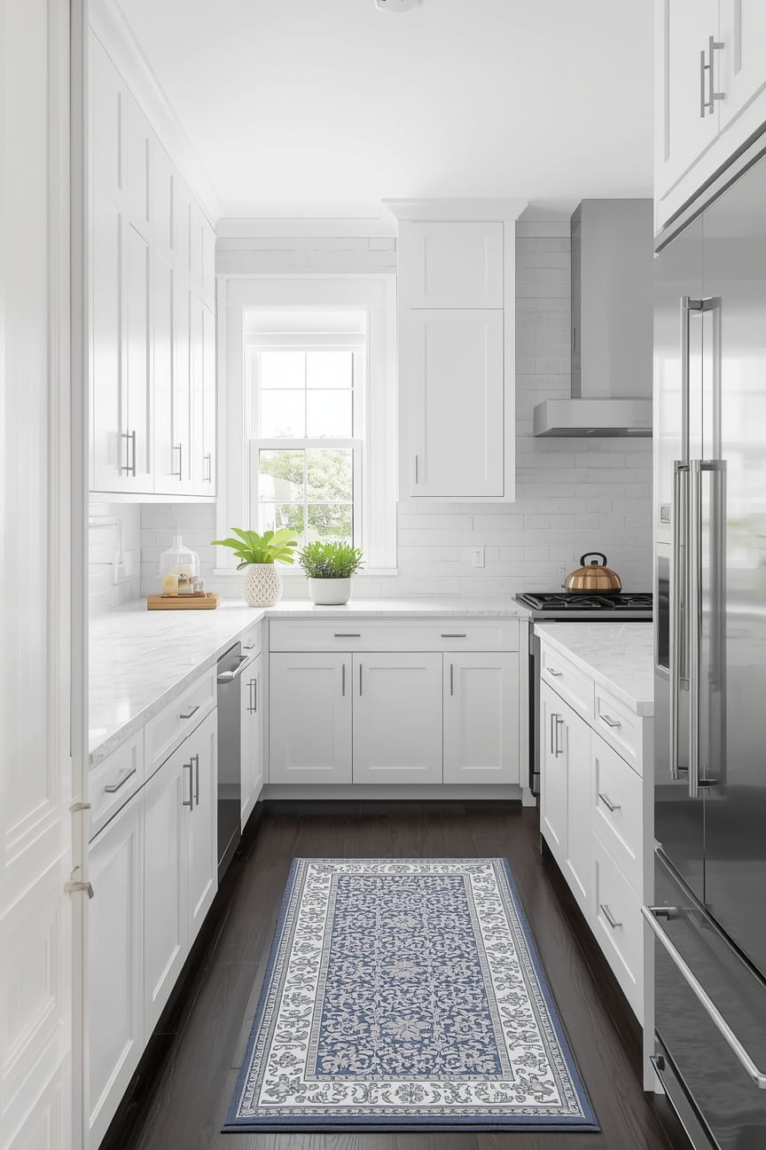 9 White Kitchen with Dark Floors Ideas for Timeless, Elegant Design