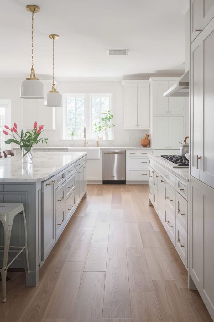 Wood Kitchen Flooring Ideas for Open-Concept Homes