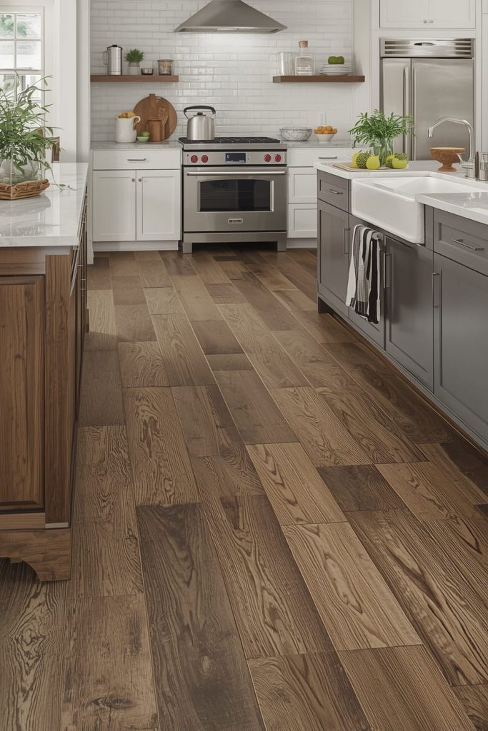 Wood Look Tile for Rustic Kitchens That Need Durability