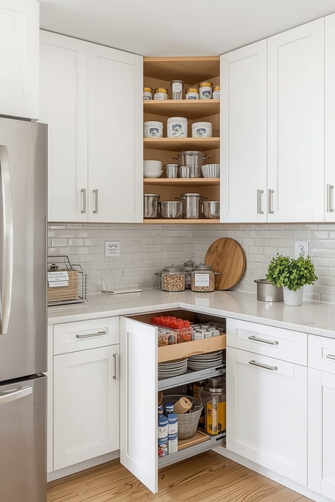 Corner Kitchen Storage Ideas That Eliminate Dead Space