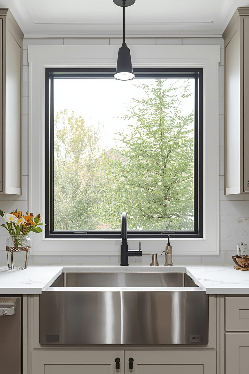 13 Small Kitchen Window Ideas Over Sink That Maximize Light