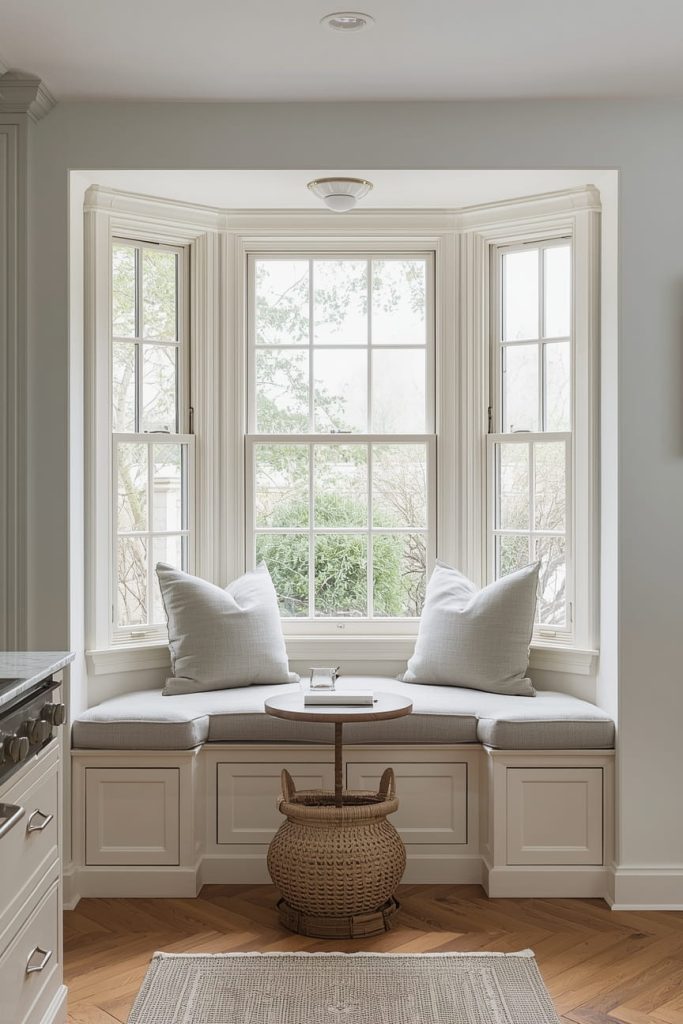Kitchen Bay Window Nook for Coffee and Quiet Moments