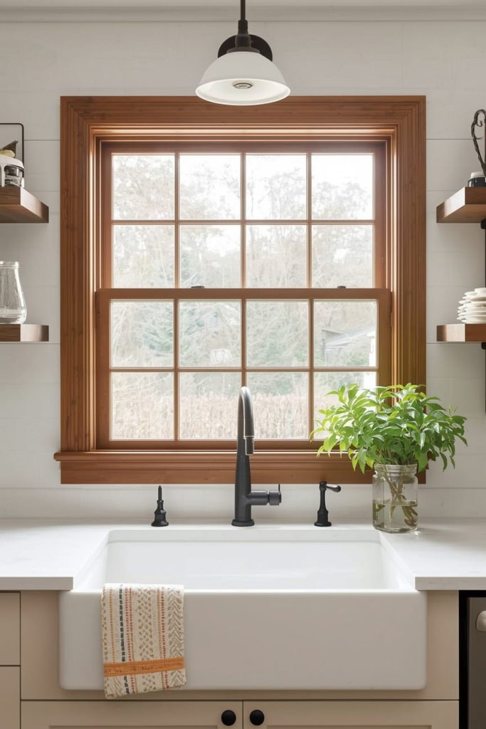 Long Kitchen Window Ideas with Plants for a Fresh, Lived-In Look