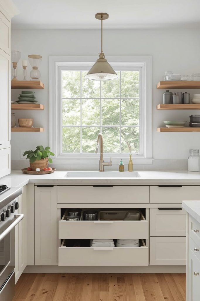 Low Kitchen Window Backsplash Inspiration