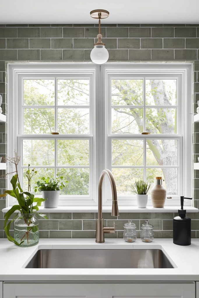 Open Kitchen Window Shelf Ideas for Functional Styling