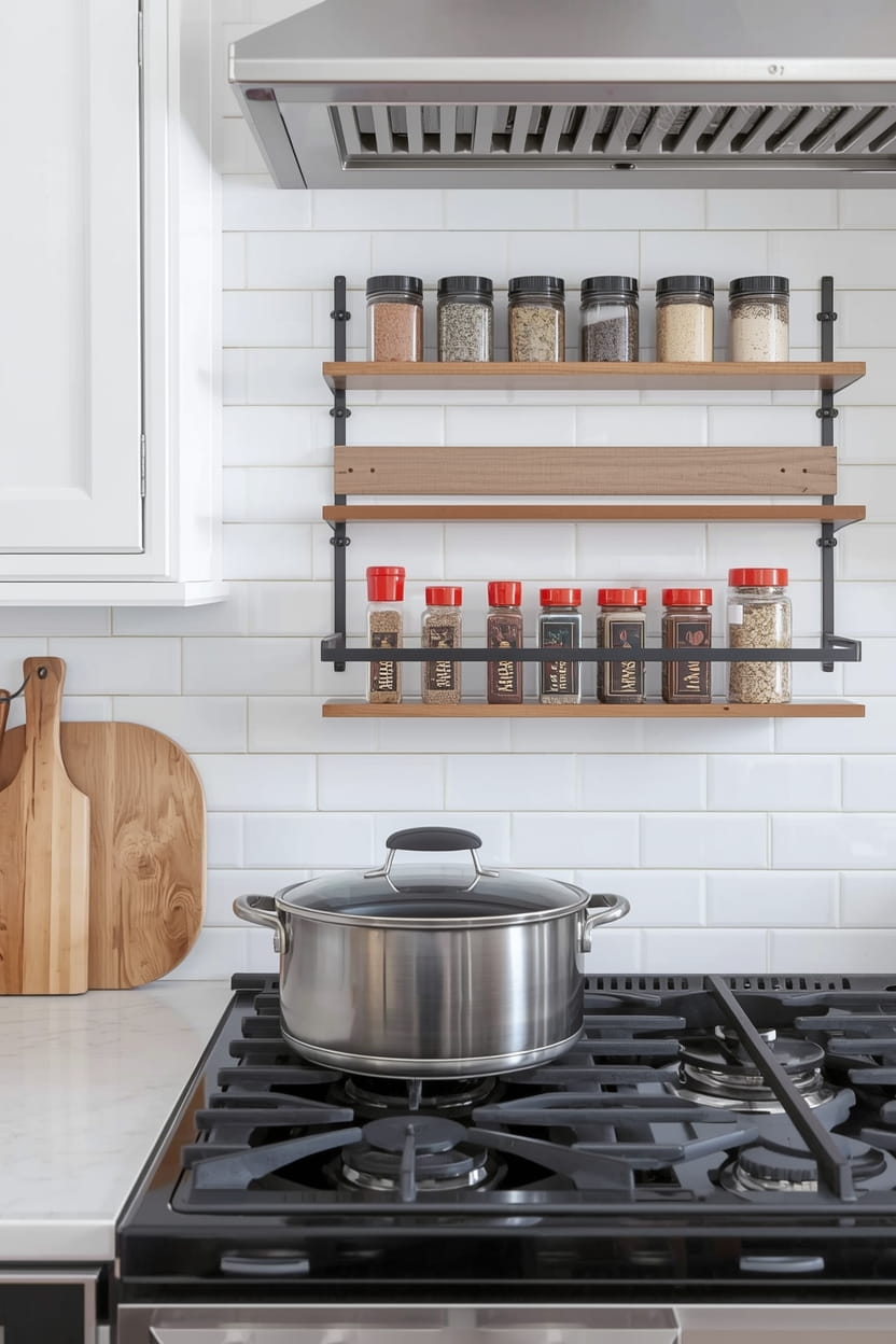 Over-the-Stove Spice Organization Ideas