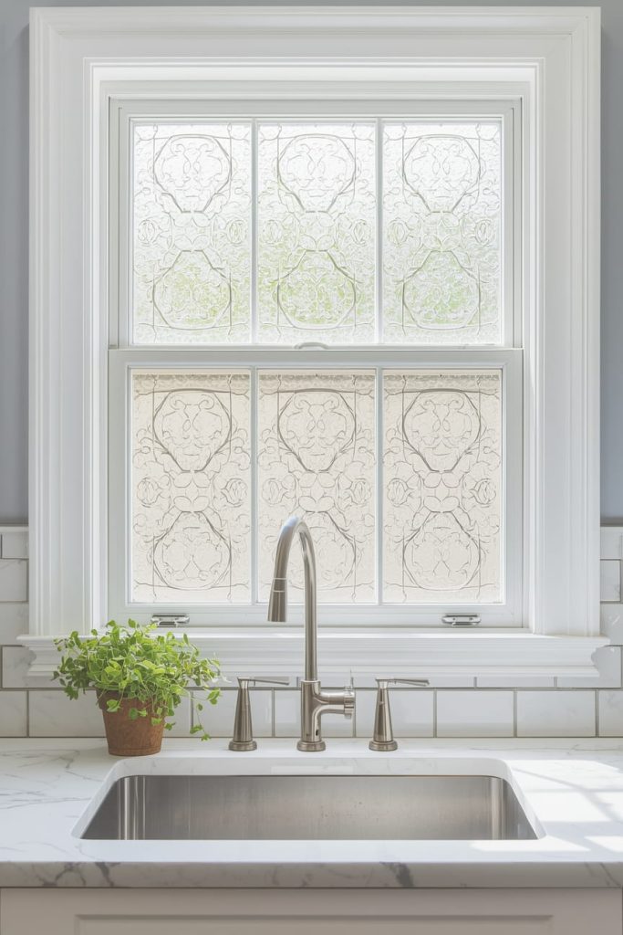 Single Pane Small Kitchen Window Over Sink