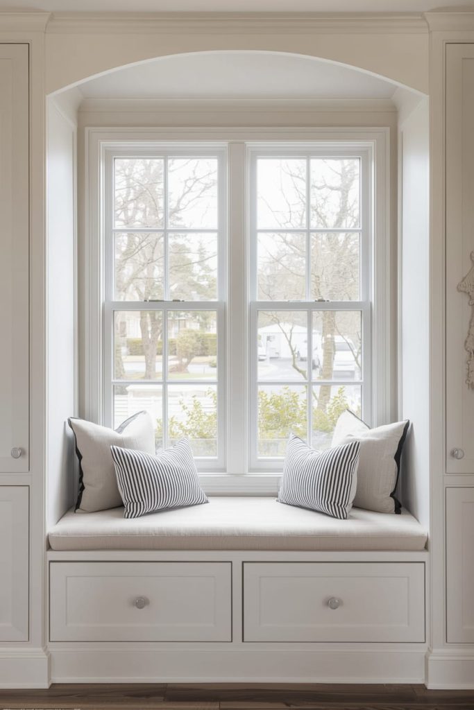 Twin Kitchen Windows Above Countertop for Natural Light