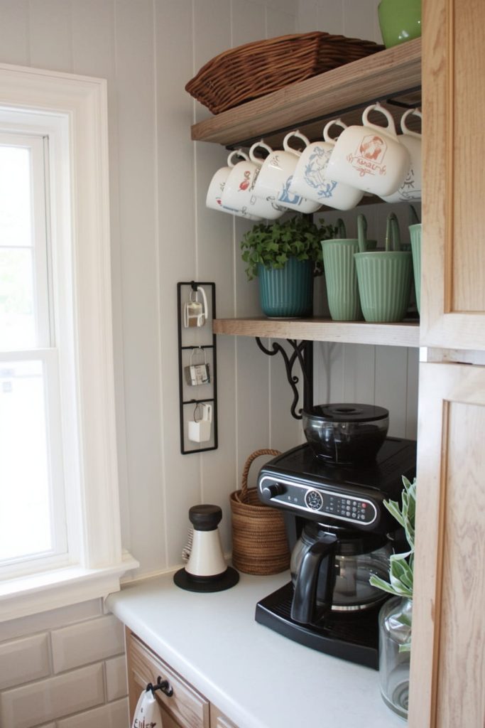 Aesthetic Coffee Corner on Counter