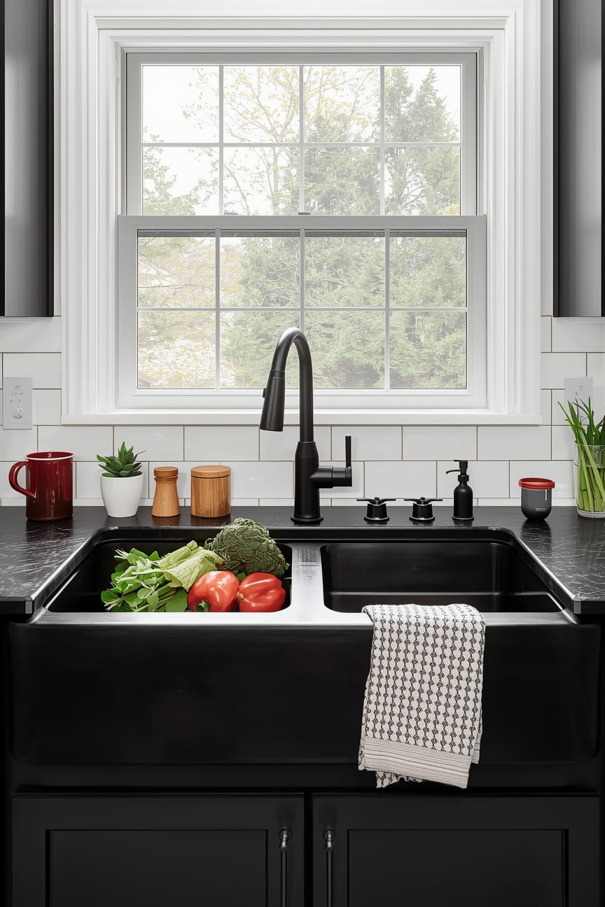 9 Black Kitchen Sink Ideas for a Bold Modern Look