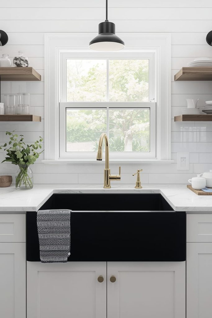 Black Granite Composite Sink for Durability and Style