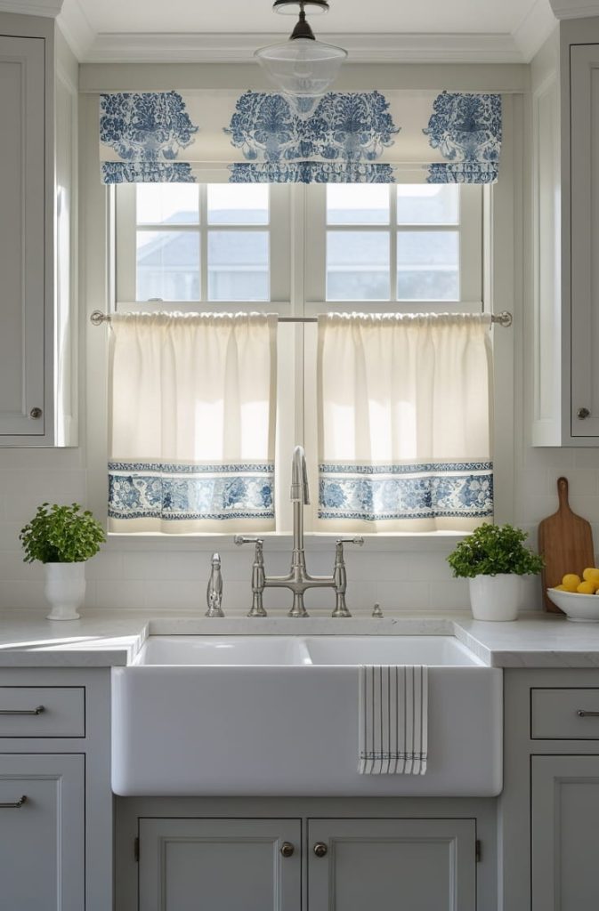 Cafe Curtains for Kitchen Sink Area (Classic & Practical)