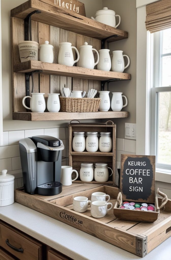 Coffee Pod Carousel Keurig Counter Setup