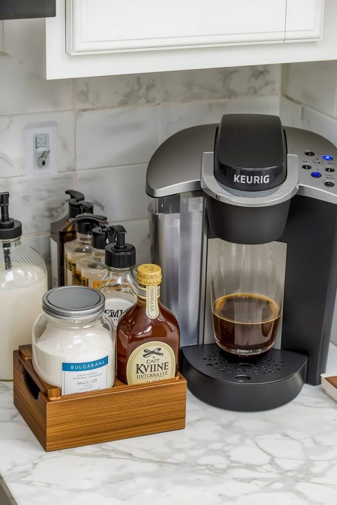 Compact Keurig Coffee Station for Small Kitchens