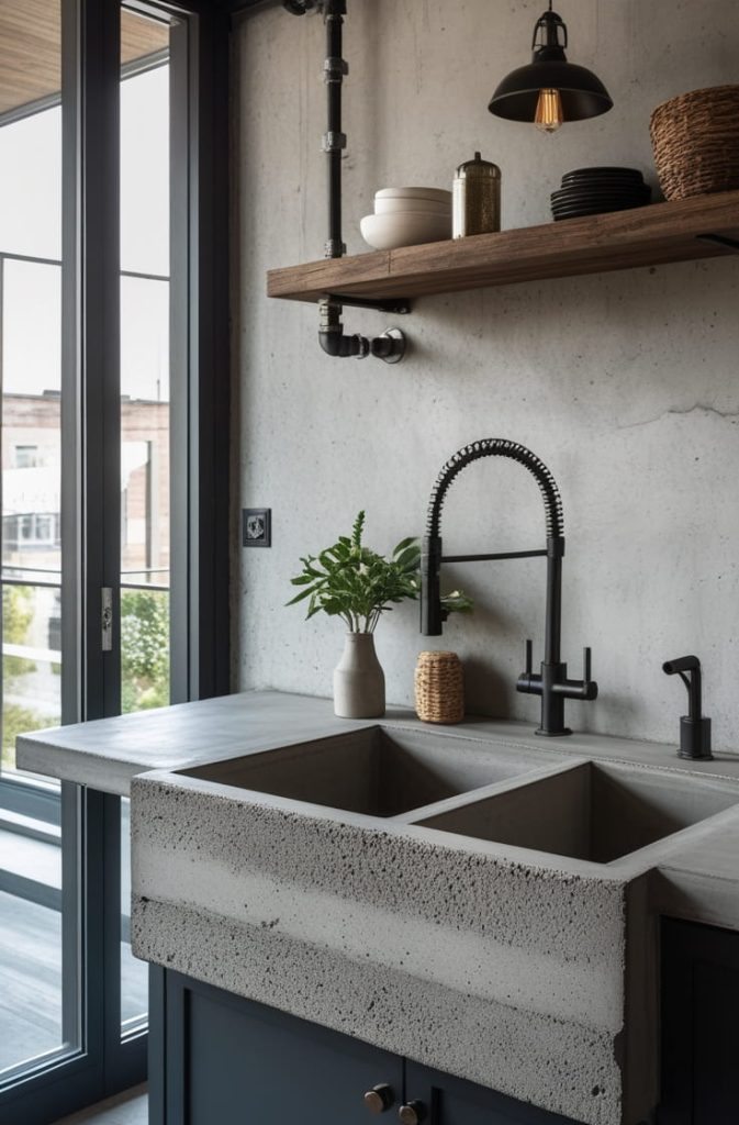 Concrete Vessel Sink Design