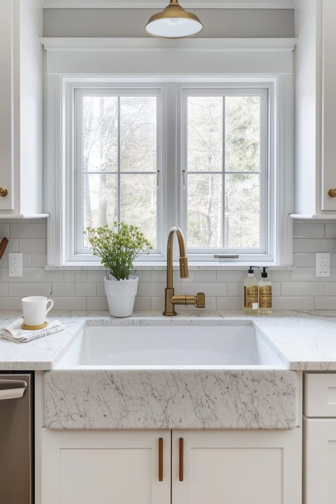 Corner Granite Kitchen Sink for Small Spaces