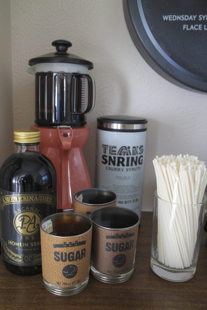 Corner Shelf Coffee Station for Small Kitchens