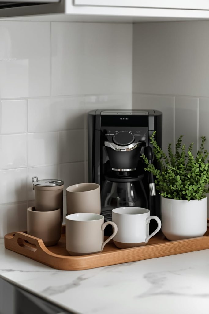  Cozy Coffee Corner with Warm Lighting