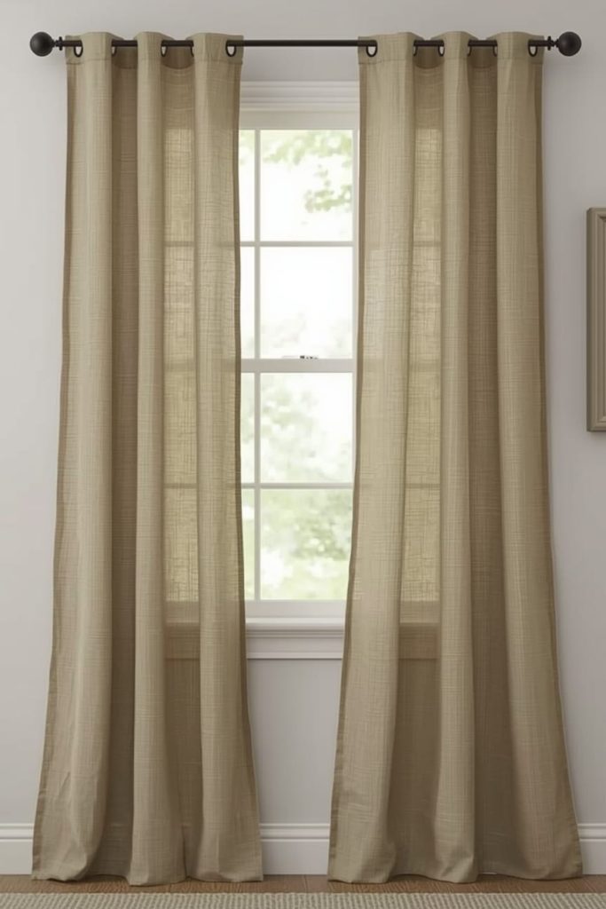 DIY Farmhouse Kitchen Curtains for Personalized Style