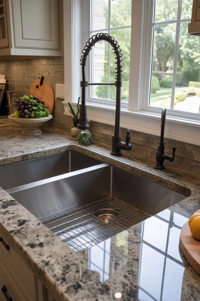 Deep Single Bowl Stainless Steel Sink for Maximum Capacity