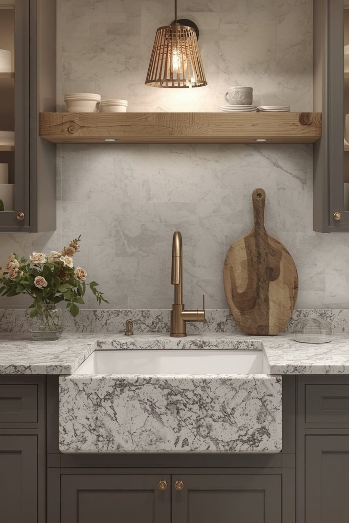 Double Bowl Granite Sink for Better Workflow