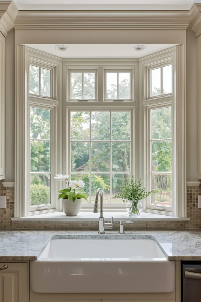 Double Hung Window Over Sink for Classic Flexibility