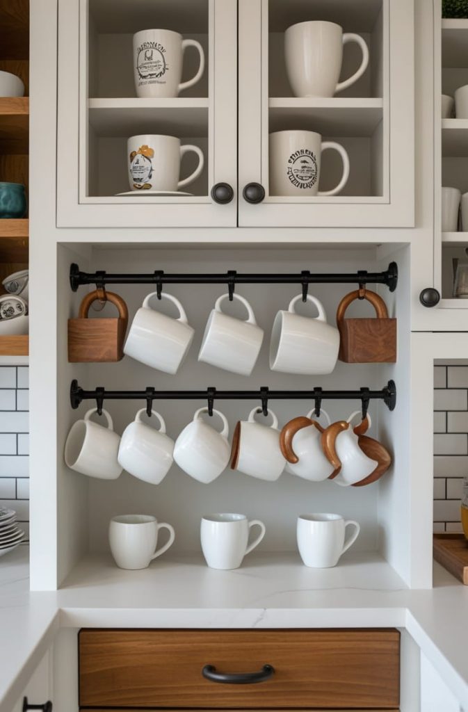 Farmhouse Built-In Coffee Bar Kitchen Ideas