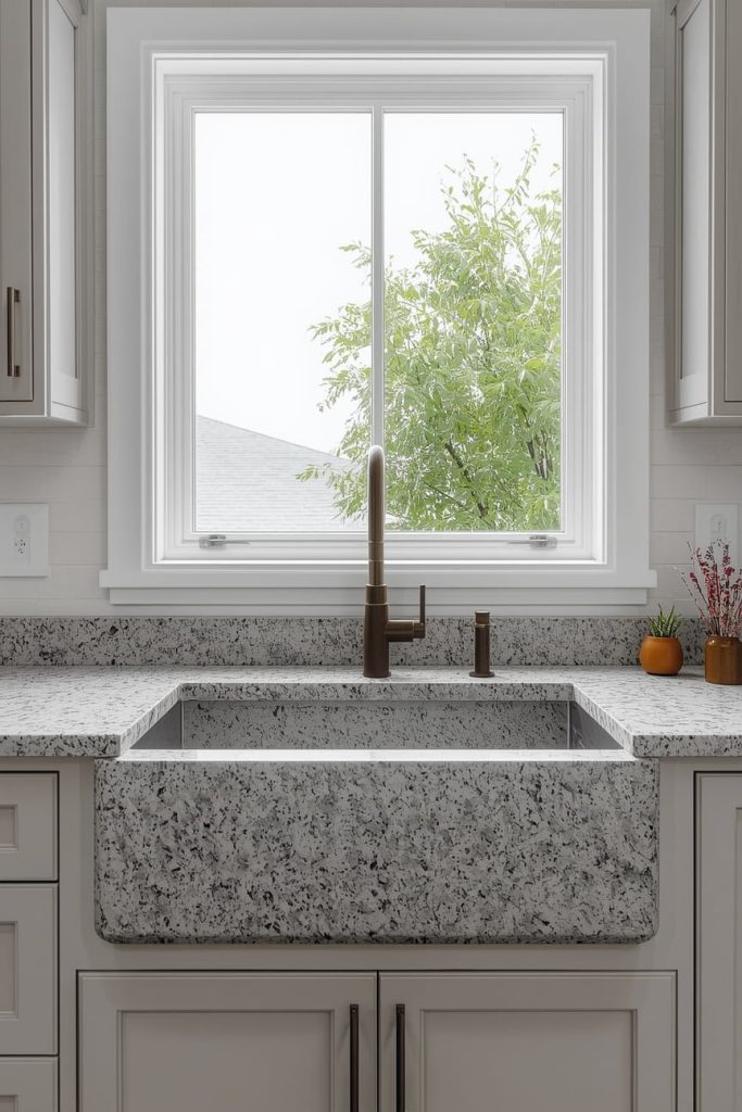 Farmhouse Granite Sink for Rustic Elegance