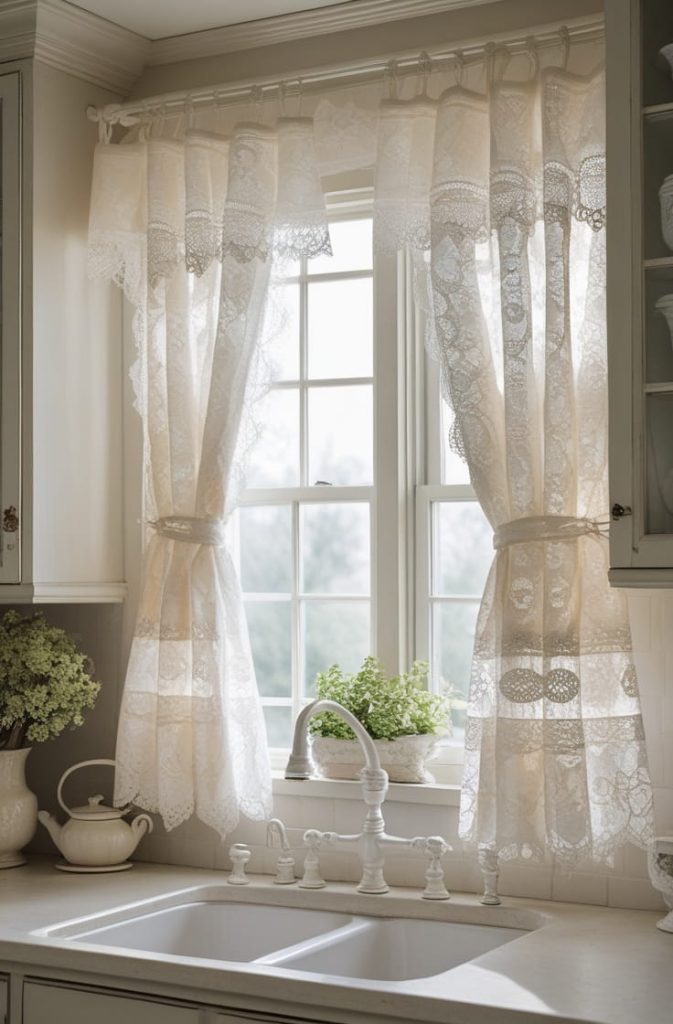 Floral Farmhouse Kitchen Curtains for Soft Decor