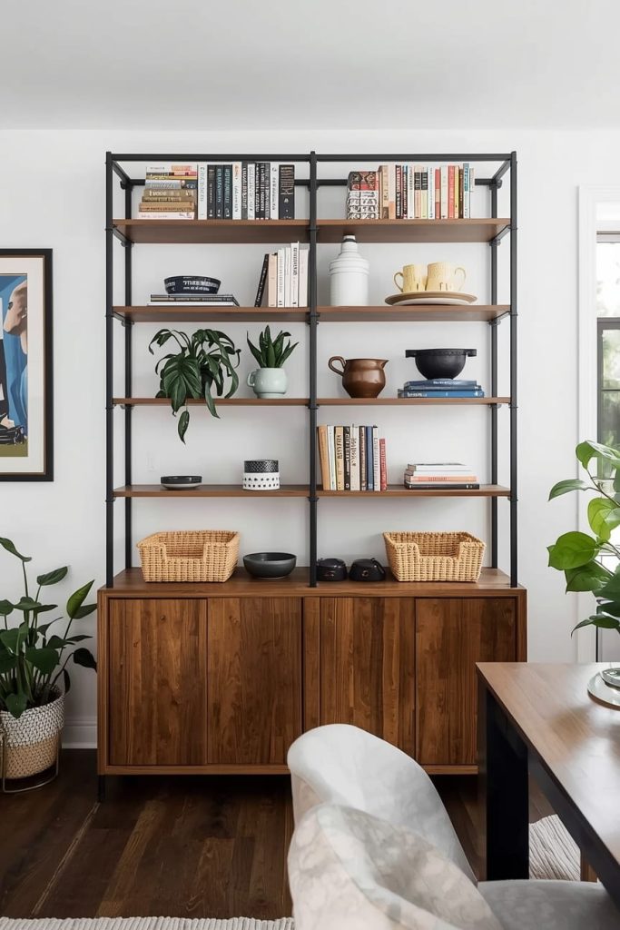 Go Bold with a Two-Tone Open Kitchen Living Room