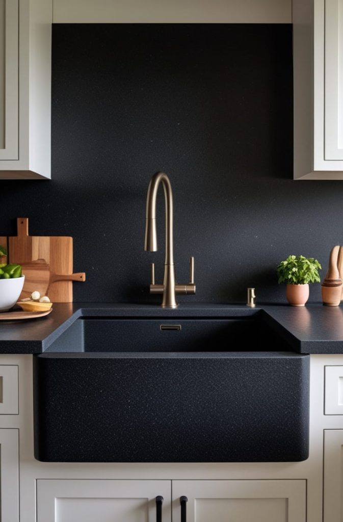 Granite Composite Sink with Integrated Accessories