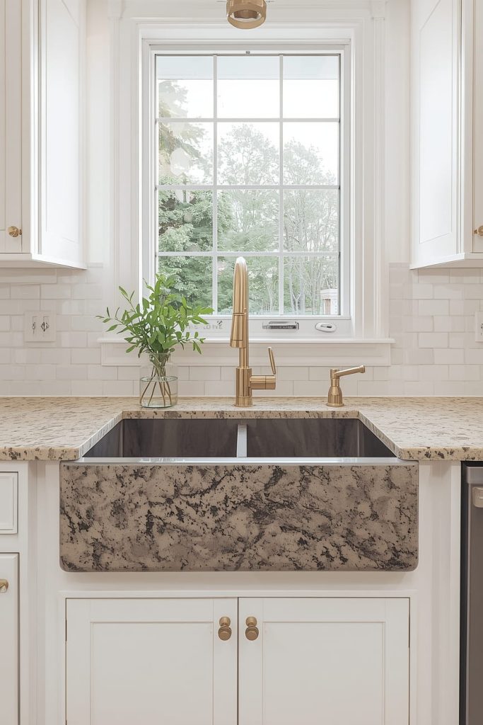 Gray Granite Sink for a Neutral Contemporary Look