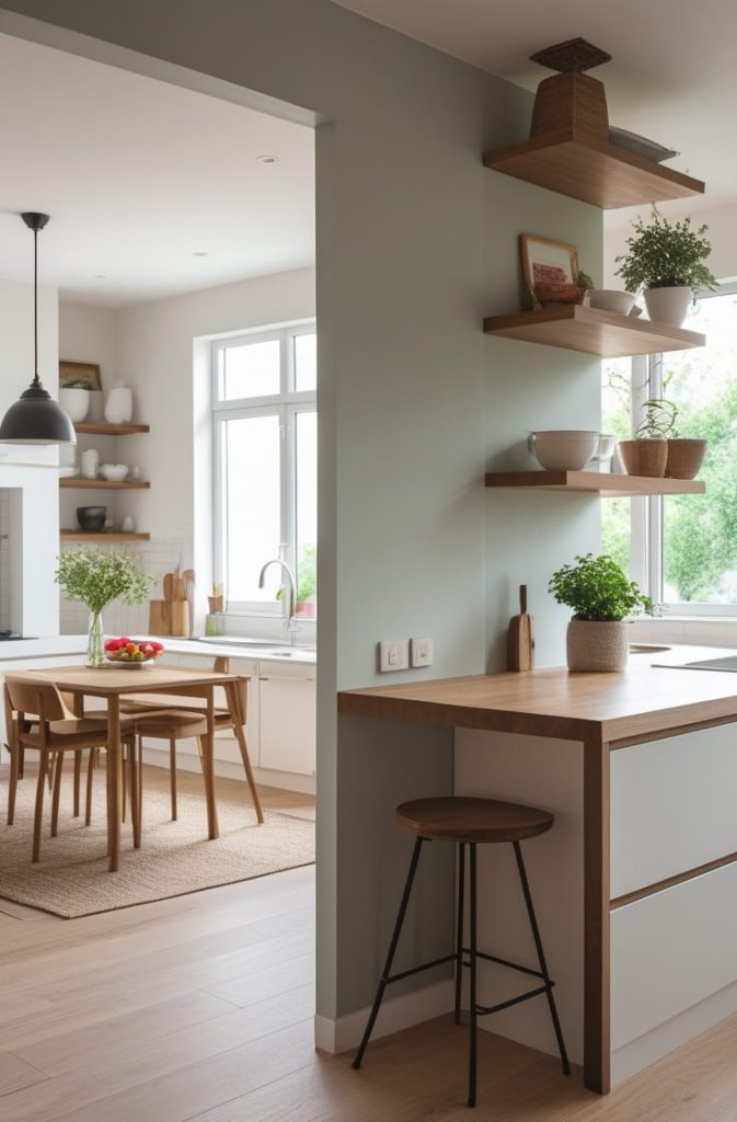 Include a Partial Counter with Seating