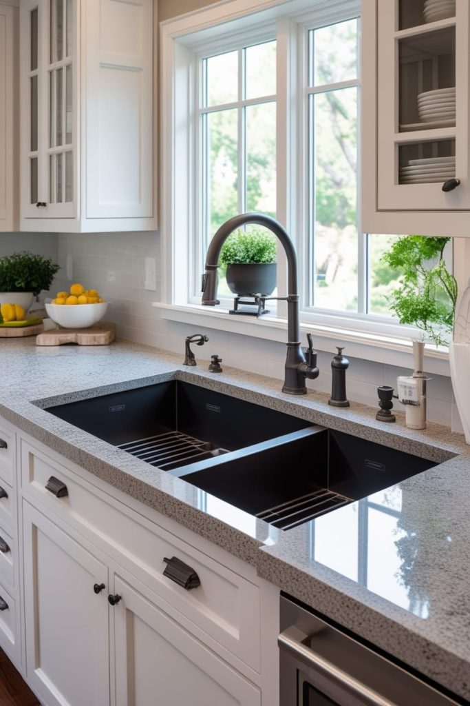 Integrated Countertop Large Kitchen Sink