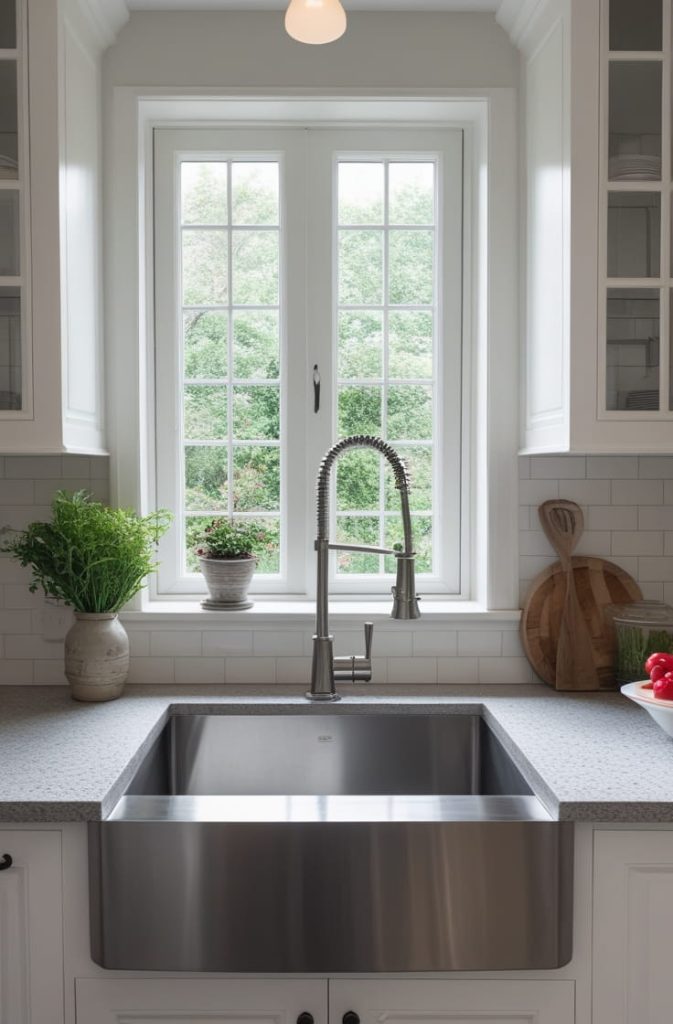Integrated Drainboard Sink for Convenience