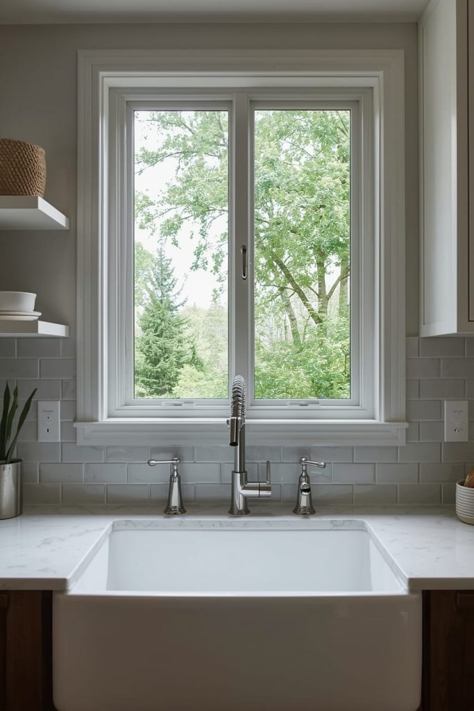 Kitchen Window Treatments Over Sink for Privacy and Style