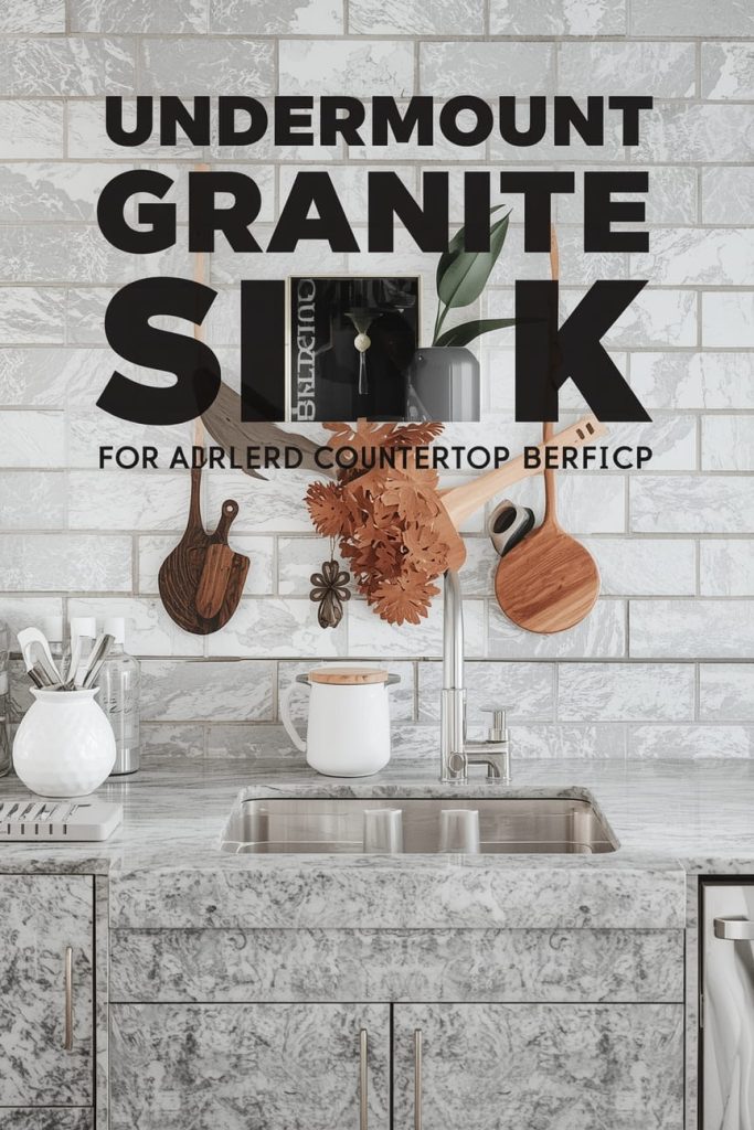 Luxury Granite Sink Kitchen with Statement Fixtures