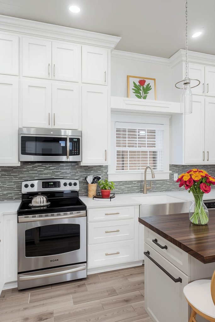 Minimalist Bloxburg Open Kitchen for Clean Aesthetic