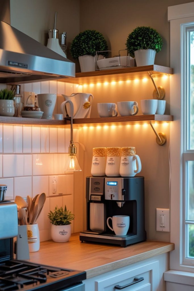 Minimalist Coffee Corner Setup