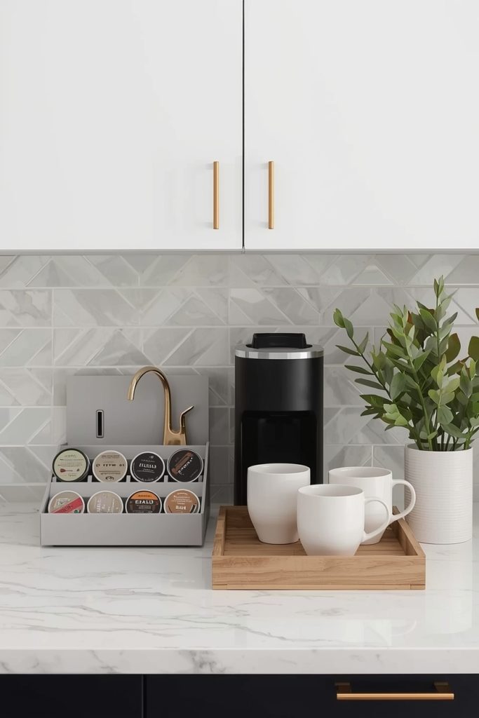 Minimalist Countertop Coffee Station
