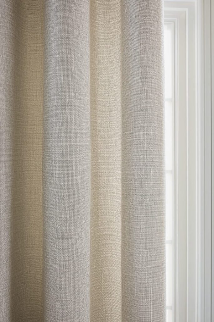 Minimalist Kitchen Curtains with Neutral Tones
