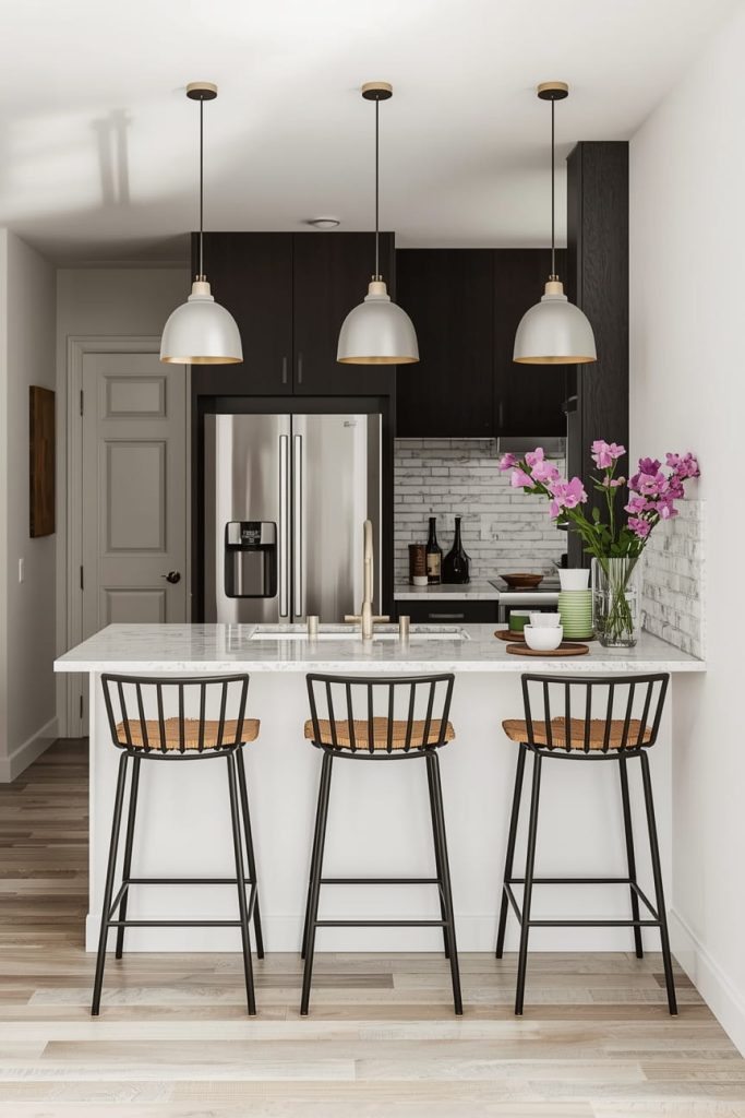 Minimalist Tiny Open Kitchen for a Clean Look