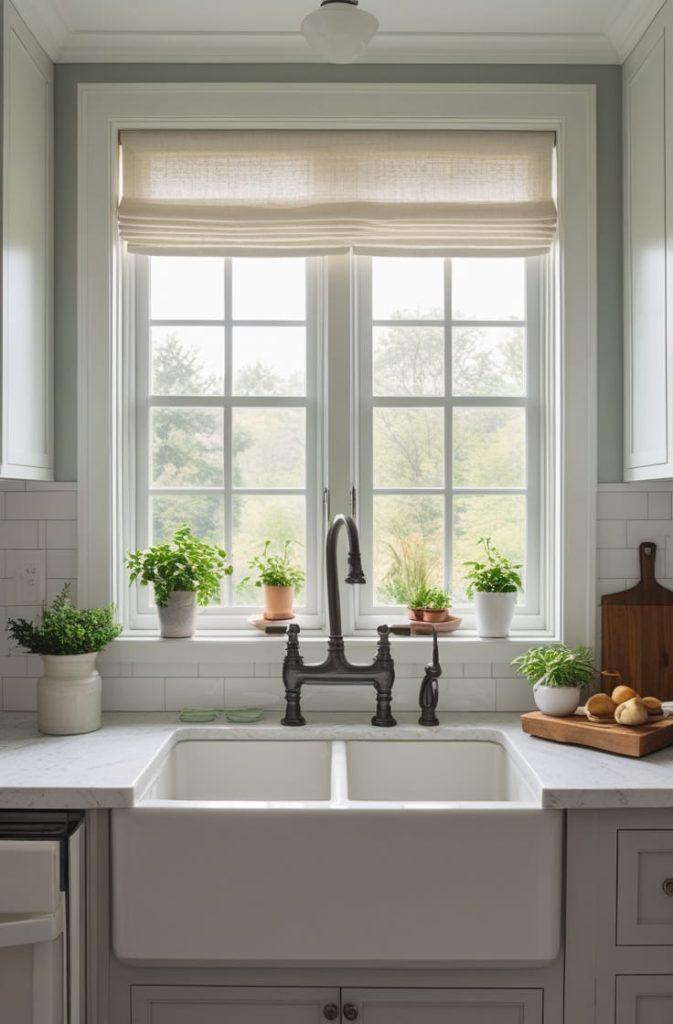 Mirror Above Kitchen Sink