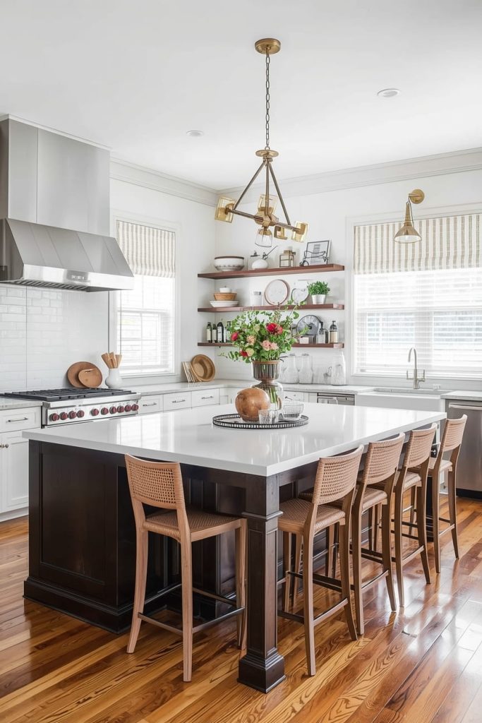 Open Kitchen with Large Island Layout Ideas for Entertaining