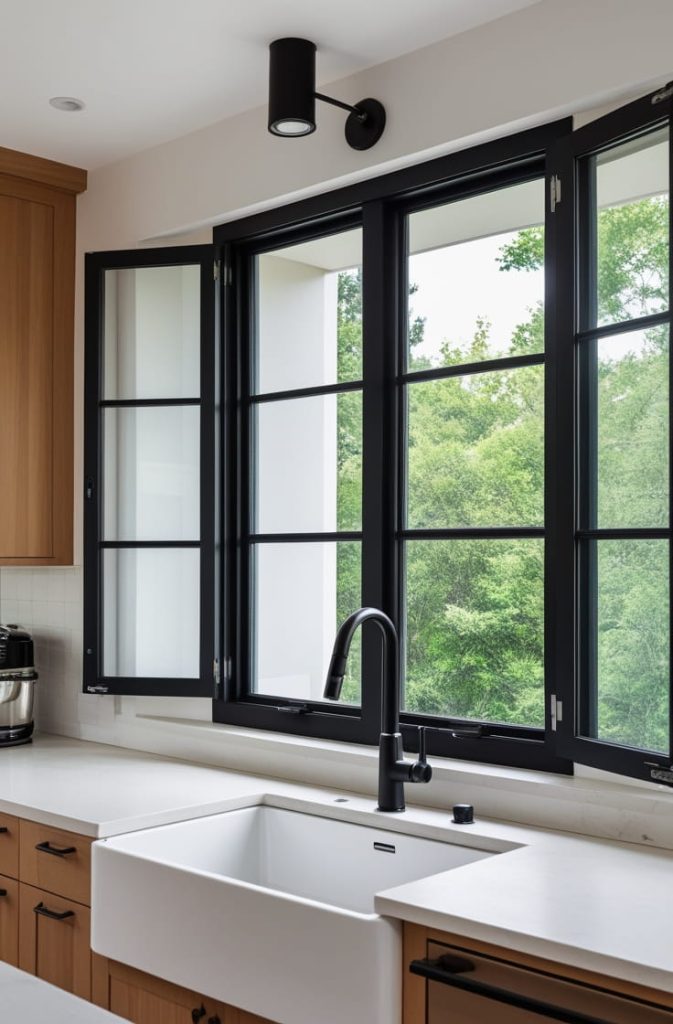 Pendant Lights Over Sink Window for Layered Lighting