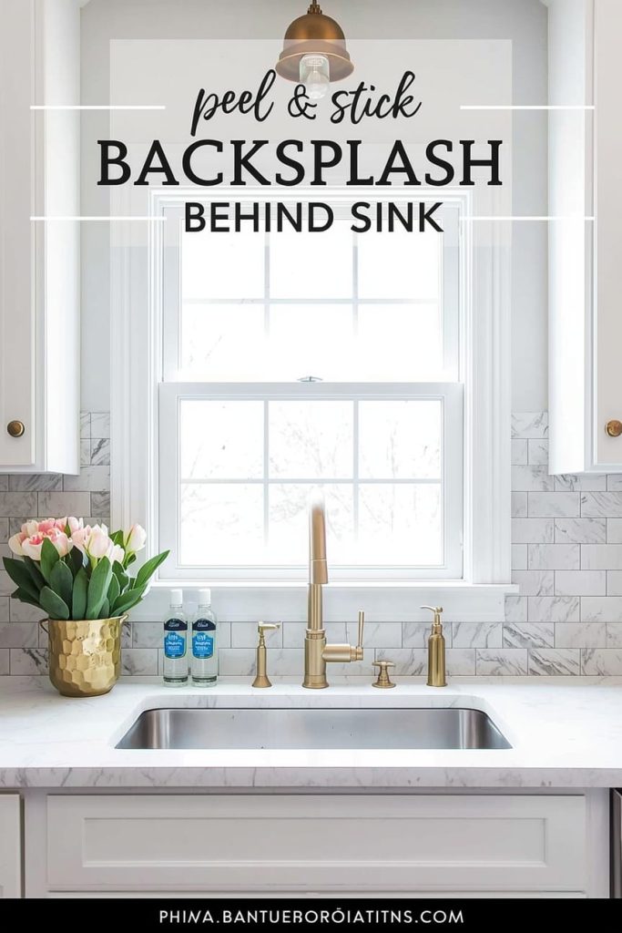 Quartz Slab Backsplash Sink Wall