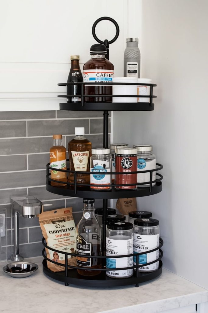 Rustic Coffee Nook with Wooden Crates