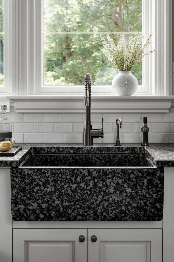 Single Bowl Under Mount Sink for Minimalist Kitchens