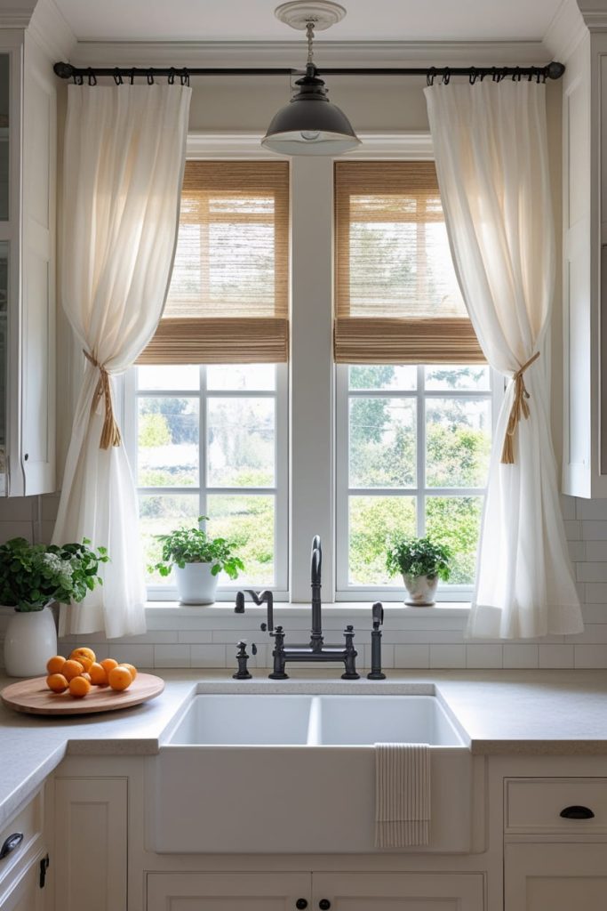Sliding Window Above Sink for Small Kitchen Layouts