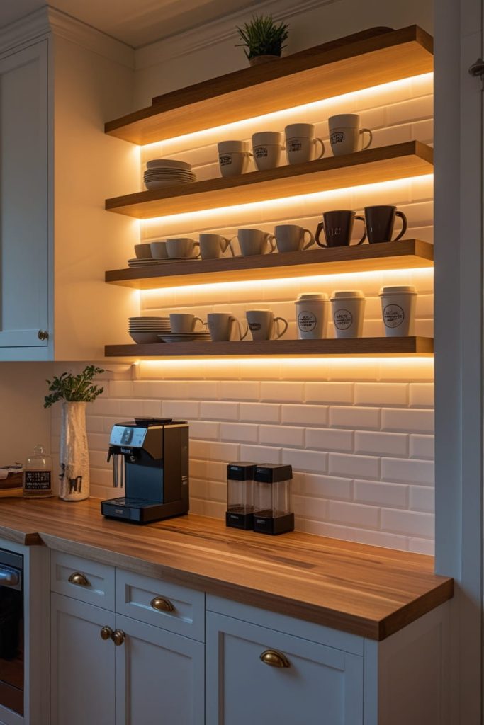 Small Kitchen Coffee Corner on Counter
